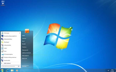 captura de pantalla de windows vista