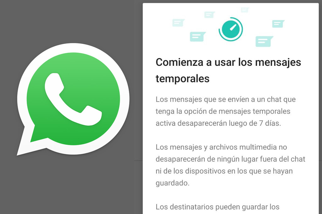 WhatsApp: cómo activar los mensajes que desaparecen a la semana en un chat o grupo