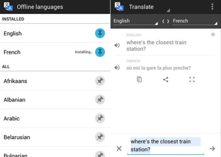 El modo offline del Traductor de Google llega a Android