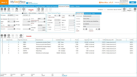 Facturación MySaaSPlace