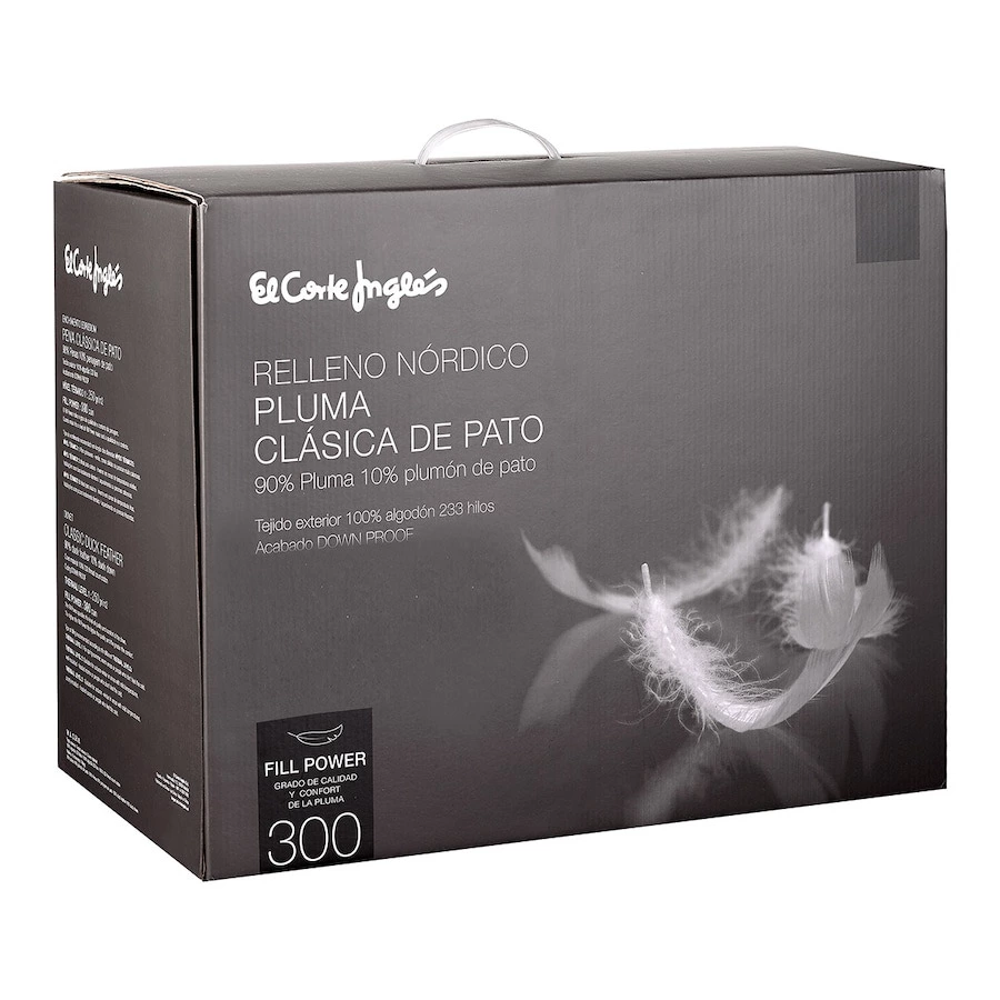 Relleno nórdico nivel térmico 1 pluma Clásica de Pato El Corte Inglés.