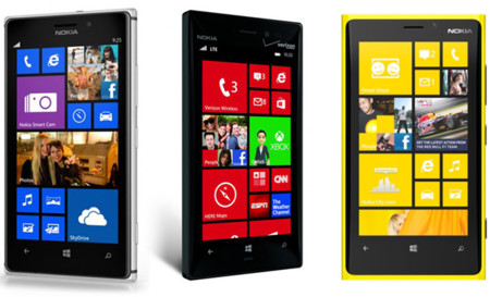 Nokia Lumia 925 frente a los Lumia 928 y 920