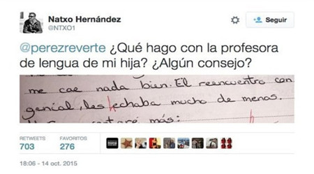 ¿Tienen faltas de ortografía los profesores de vuestros hijos?