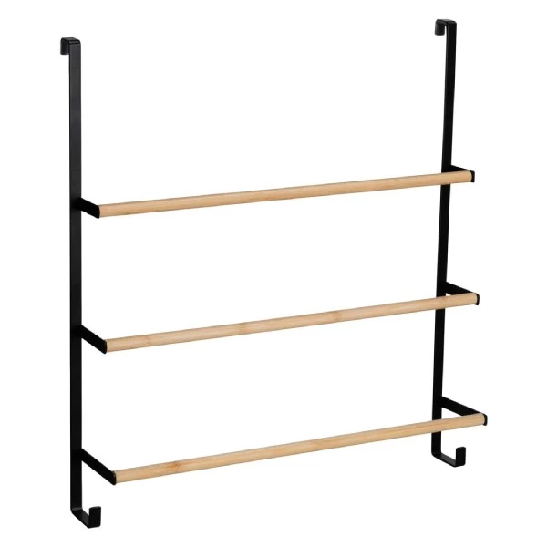 Wenko Toallero para puertas de bambú
