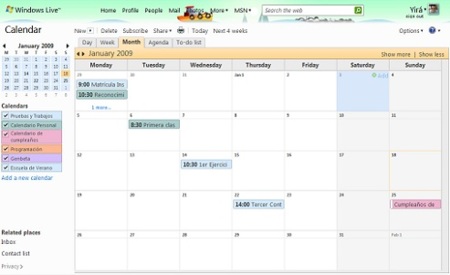 Windows Live Calendar sale de fase Beta y Hotmail agrega acceso POP