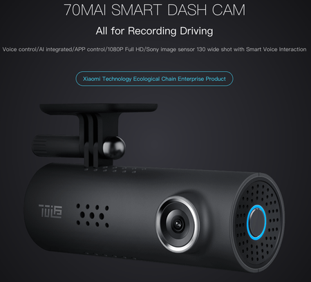 Oferta Flash: cámara Xiaomi 70 Mai Smart Dash Cam por sólo 28,95 euros y envío gratis