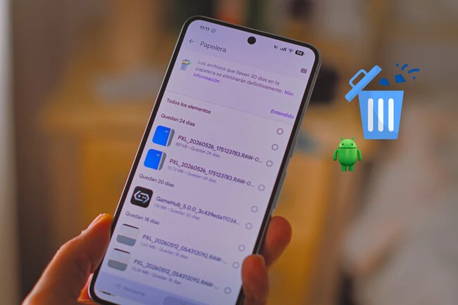 Papelera Android