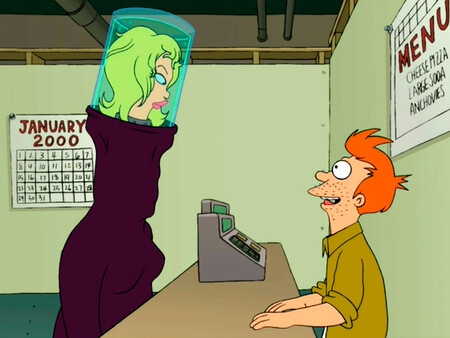 La Cabeza De Pamela Anderson Y Fry Creyendo Que Liga Con El Algo Muy Del Siglo Xx