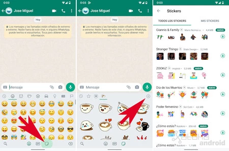 Whatsapp ストアのステッカー