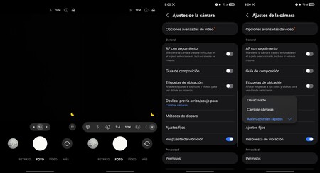 Cambiar gesto cámara Galaxy