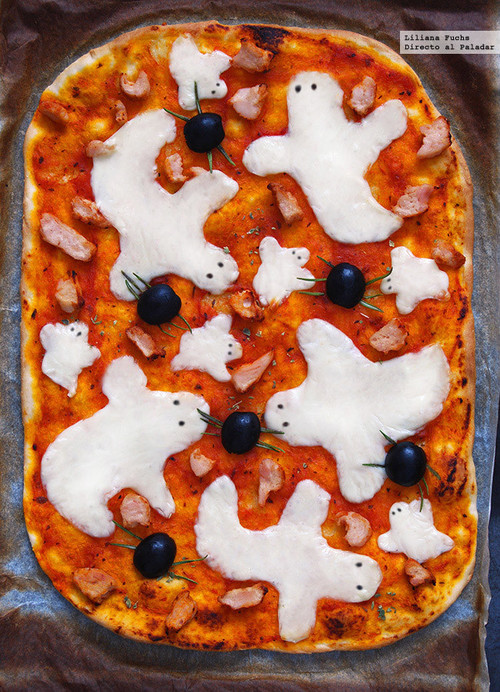 Recetas para toda la familia: Pizza con fantasmas y arañas, bizcocho de helado de chocolate y más cosas ricas
