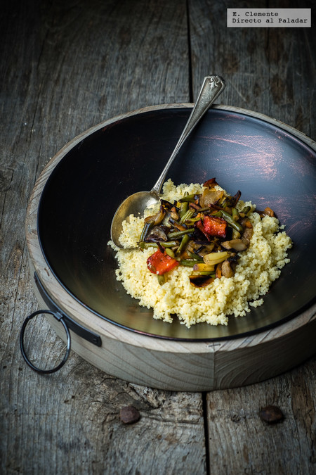 Cuscús con vegetales. Receta