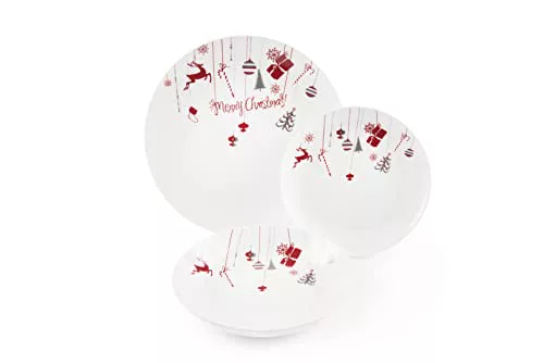 Excelsa Navidad Servicio de Mesa China 18 piezas