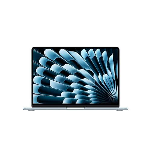 Apple MacBook Air de 13,6 Pulgadas con Chip M5: Pantalla Liquid Retina, CPU de 10 núcleos, GPU de 8 núcleos, 16 GB de Memoria unificada, 512 GB de SSD, Wi-Fi 7,Teclado español; Azul Cielo