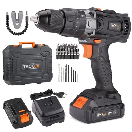 Cupón de descuento de 17 euros en el taladro inalámbrico Tacklife de 18V: aplicándolo se queda en 72,99 euros en Amazon