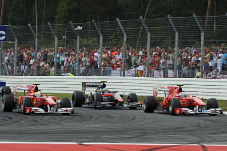 Massa Alonso Hockenheim F1 2010