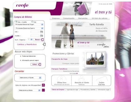 Cómo encontrar los descuentos en la web de Renfe
