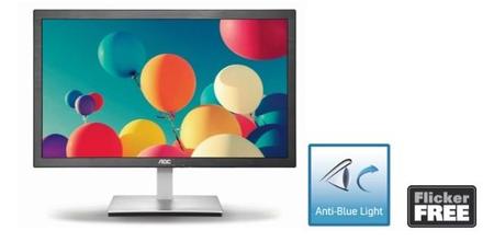 AOC presenta sus nuevos monitores con Anti Blue Light y Flicker Free