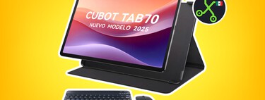 Tablet Android barata con 128GB de memoria y jack para audífonos. La puedes conectar a la red de Telcel o Bait
