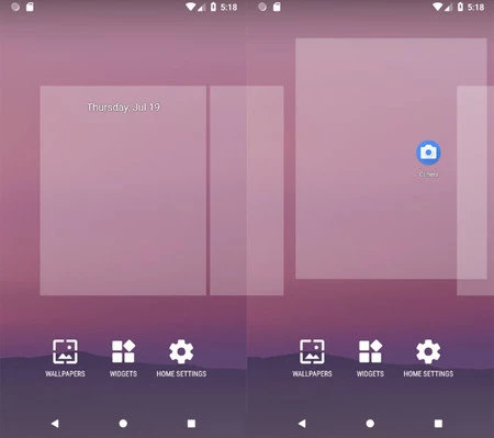 Android Oreoまでのロングタッチ時の動作