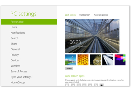 Windows 8 Personalización