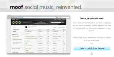 Moof, gestiona y reproduce online tus temas musicales favoritos