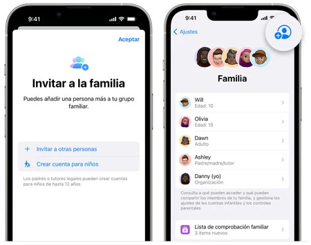 familia en iPhone