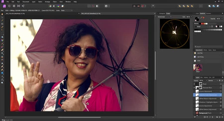 dar estilo de color a una imagen en affinity photo