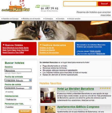 Se Admiten Mascotas, buscador de hoteles pet friendly