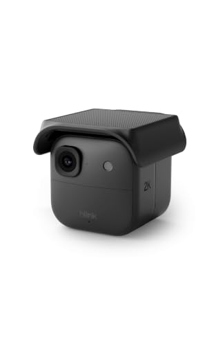 Blink Solaris 2K+ (últ. gen.), Cámara de seguridad inteligente inalámbrica, Alimentación por energía solar, Vídeo 2K, Módulo de sincronización, 1 Cámara (Negro)
