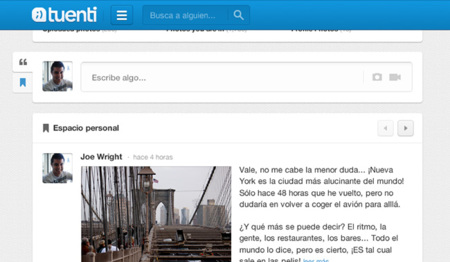 Tuenti incorpora novedades: nuevo espacio personal y algunos cambios en la interfaz