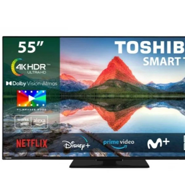 TV Toshiba 55UV3463DG 55" (139 cm), LED, 4K UHD, 60Hz, HDR, Smart TV, Dolby Vision, Dolby Atmos