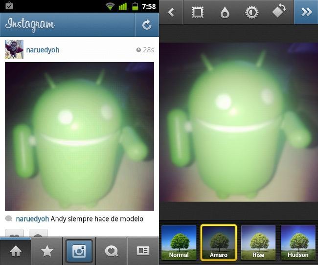 Instagram desenfoque Android