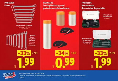 Herramientas Parkside Folleto Factori Discount