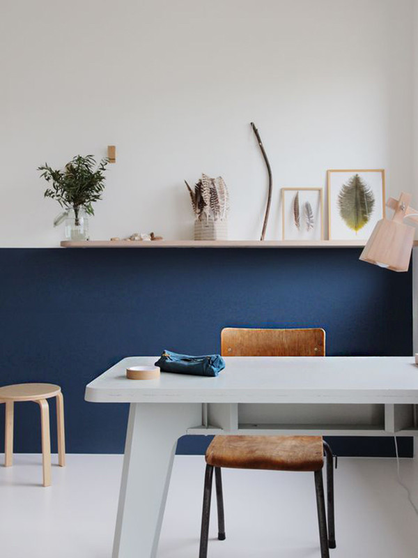 17 ideas de cómo decorar tu cocina con colores azul y blanco