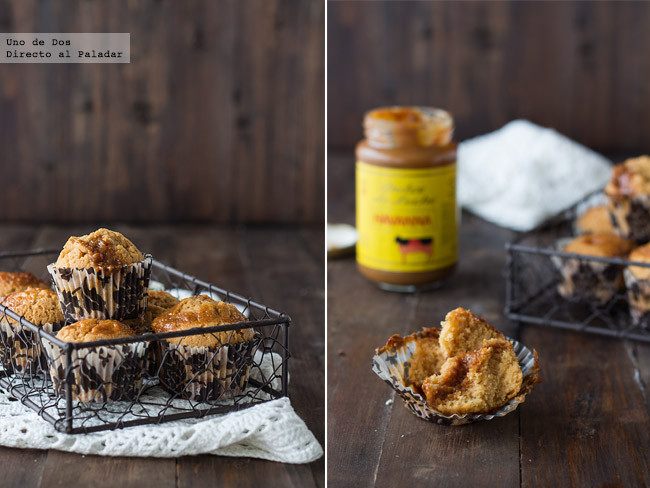 Magdalenas de dulce de leche, receta para una merienda para recordar