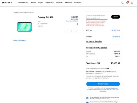 Samsung Galaxy Tab A11plus Mexico