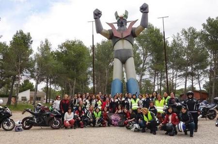 Una de las quedadas de Motociclismo Femenino