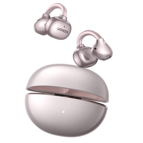 UGREEN ClipBuds Audífonos Inalámbricos In Ear Bluetooth 6.0 con 4 Micrófonos, Audífonos Open Ear 12 mm Diafragma