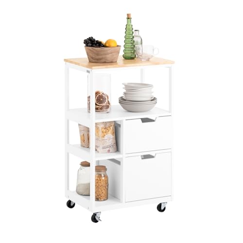 SoBuy Carrito Cocina con Ruedas Mueble Auxiliar 