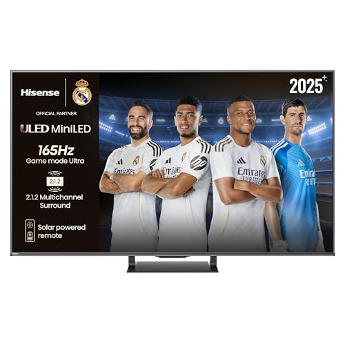 Hisense 55U7Q Pro - Mini LED Pro Smart TV 55 Pulgadas, Procesador Hi-View IA Pro, Modo Juego Ultra de 165Hz, Full Array Local Dimming, Sonido 2.1.2, Dolby Vision IQ, Dolby Atmos, Antireflejos