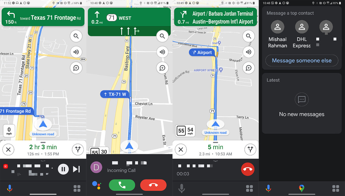 Google Maps ya está probando la nueva interfaz del Modo de conducción ...