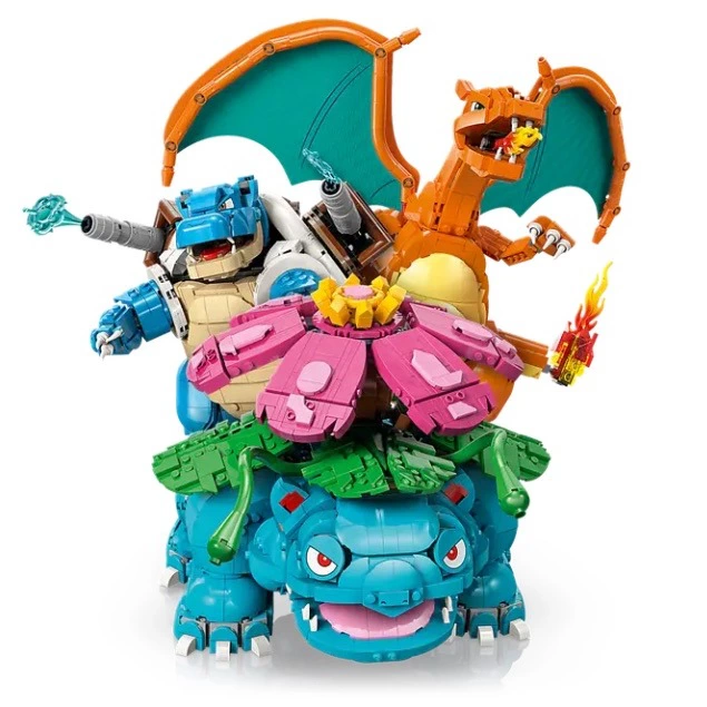 Venusaur, Charizard y Blastoise