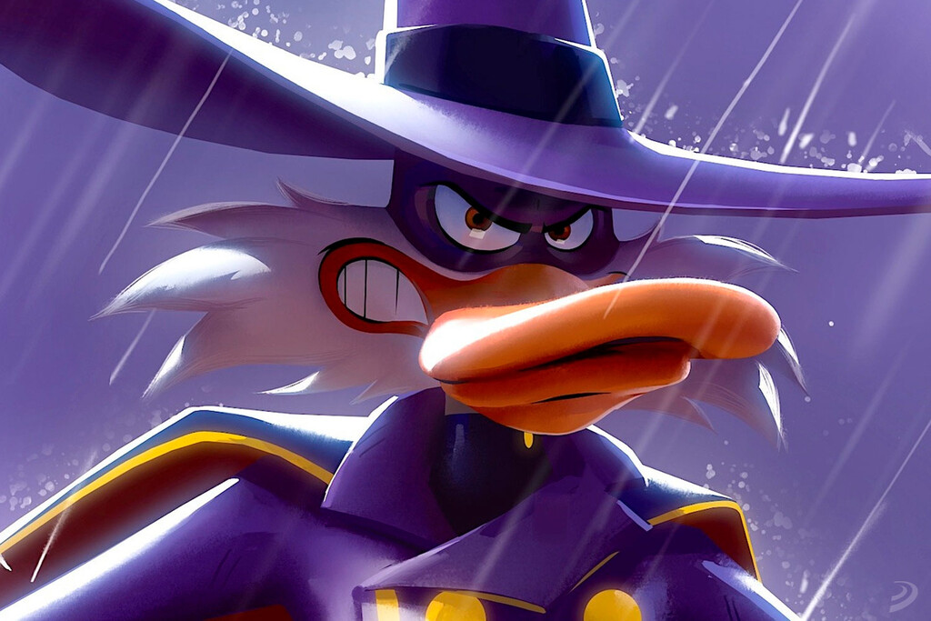 Imagen promocional de la nueva serie de El Pato Darkwing