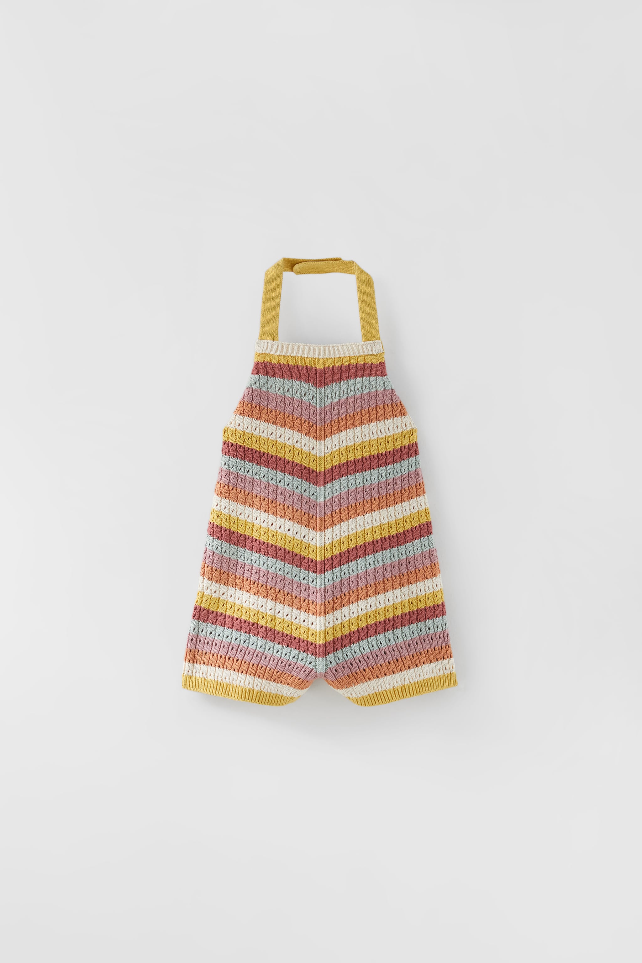 MONO CROCHET RAYAS CON PAÑOLETA