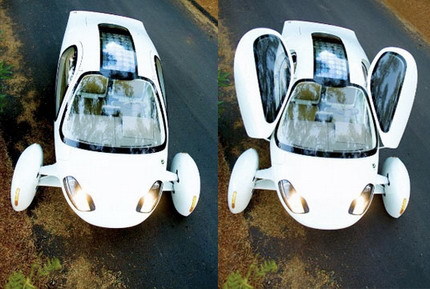 Aptera coche híbrido futurista