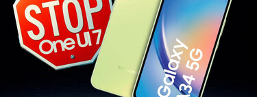 La historia se repite: Samsung vuelve a detener el despliegue de One UI 7. Esta vez, sólo para el Galaxy A34 