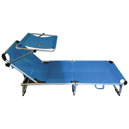 Tumbona Plegable De Playa Con Parasol Regulable