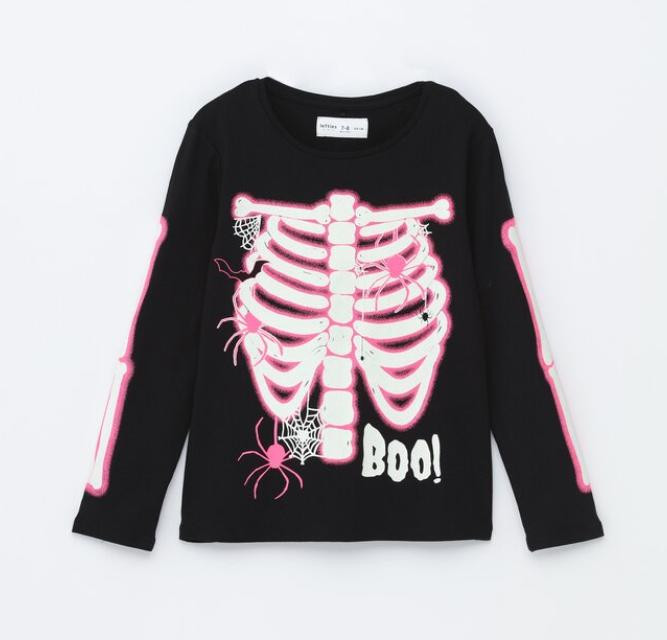 Camiseta disfraz esqueleto