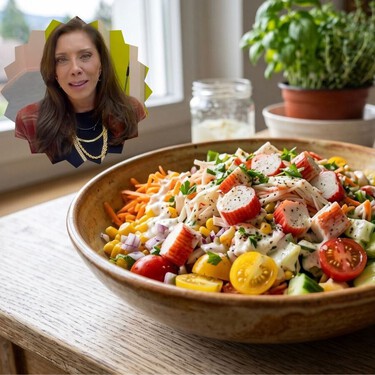 Cómo hacer una ensalada de surimi: la receta deliciosa y fácil con la que Cynthia Klitbo enamoró  